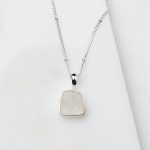 Rainbow Moonstone Raw Crystal Necklace - Image 3