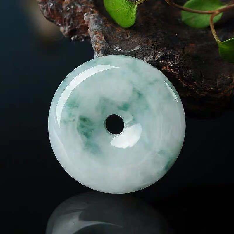 fcsc-036 Jade Peace Buckle Pendant - Image 1