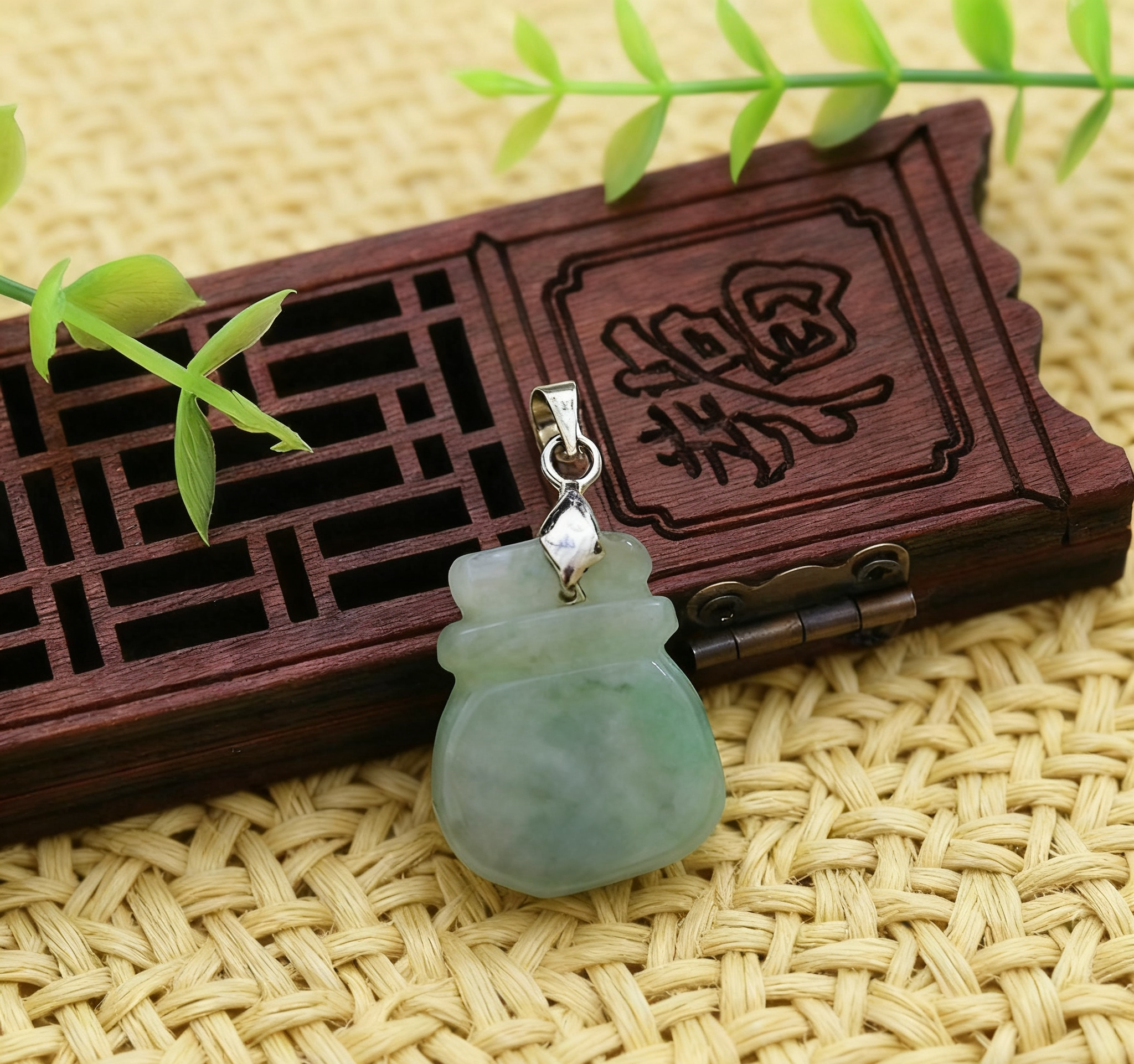 fcsc-044 Jade Purse Pendant - Image 5