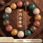 Incense Beads Bracelet – Ancient Five Elements Ambergris Buddhist Wrist Mala - Image 7