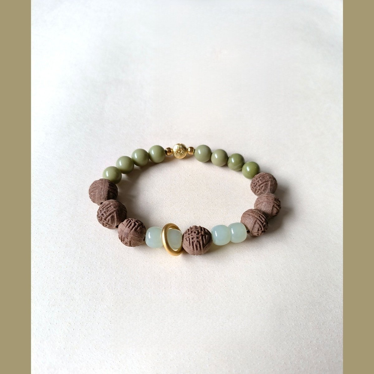 详情_001 Hetian Jade and Herbal Aroma Beads Healing Crystal Jewelry for Good Luck and Tranquility - Image 1