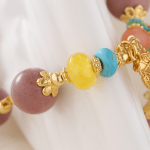 Peach Blossom Incense Beads Bracelet - Image 3