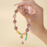 Peach Blossom Incense Beads Bracelet - Image 4