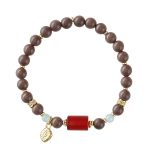 Red Agate Incense Beads Bracelet - Image 5