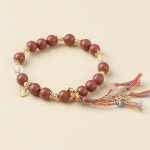 Vermilion Incense Beads Bracelet - Image 2