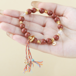 Vermilion Incense Beads Bracelet - Image 3