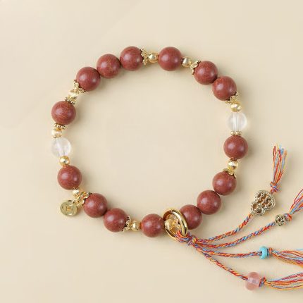 Vermilion Incense Beads Bracelet