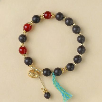 Ruyi Lock Incense Beads Bracelet