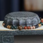 Ancient Five-element Incense Bead Bracelet - Image 3