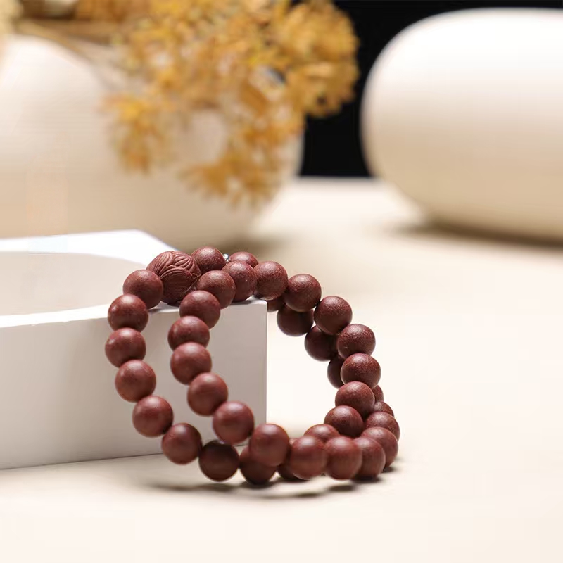 sc-223 Red Musk Incense Beads Bracelet - Image 1