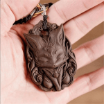 Nine-tailed Fox Incense Cards Pendant - Image 4