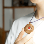 Peace Buckle Incense Cards Pendant - Image 2